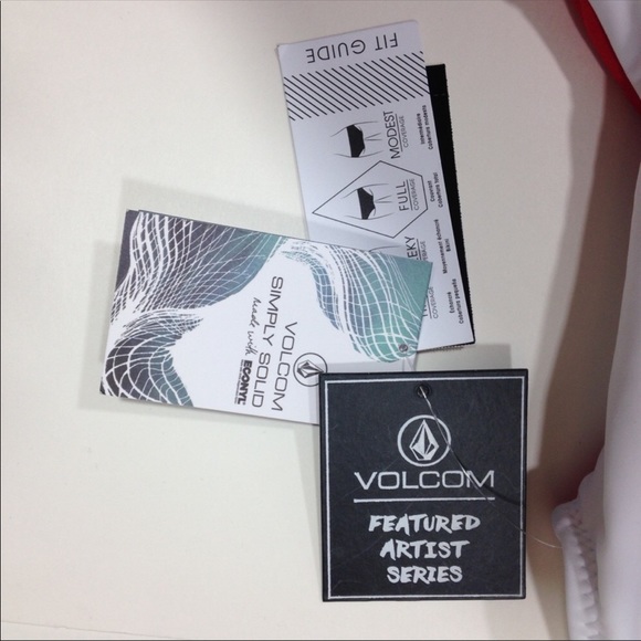 Volcom Red White & Booze One Piece Bathing Suit S - Picture 5 of 5